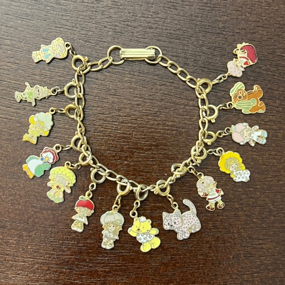 Vintage Strawberry Shortcake 14 Charm Bracelet AGC Kenner Mail Away COMPLETE - Picture 3 of 17